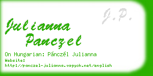 julianna panczel business card
