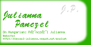 julianna panczel business card